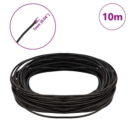 Leather Cord 1 Dark Brown Ø1 mm x 10 m Leather