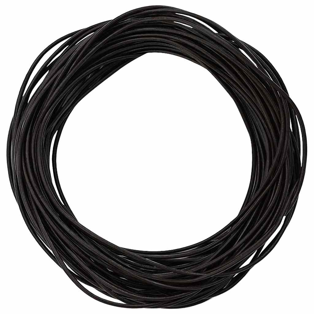 Leather Cord 1 Dark Brown Ø2 mm x 10 m Leather