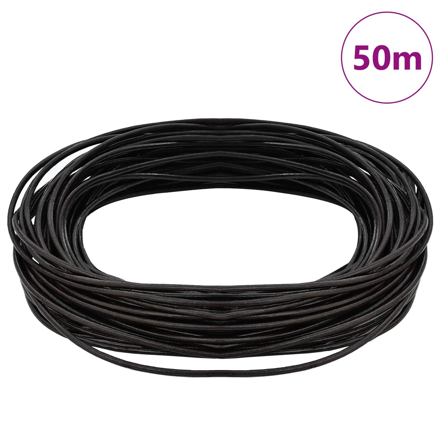 Leather Cord 1 Dark Brown Ø2 mm x 50 m Leather