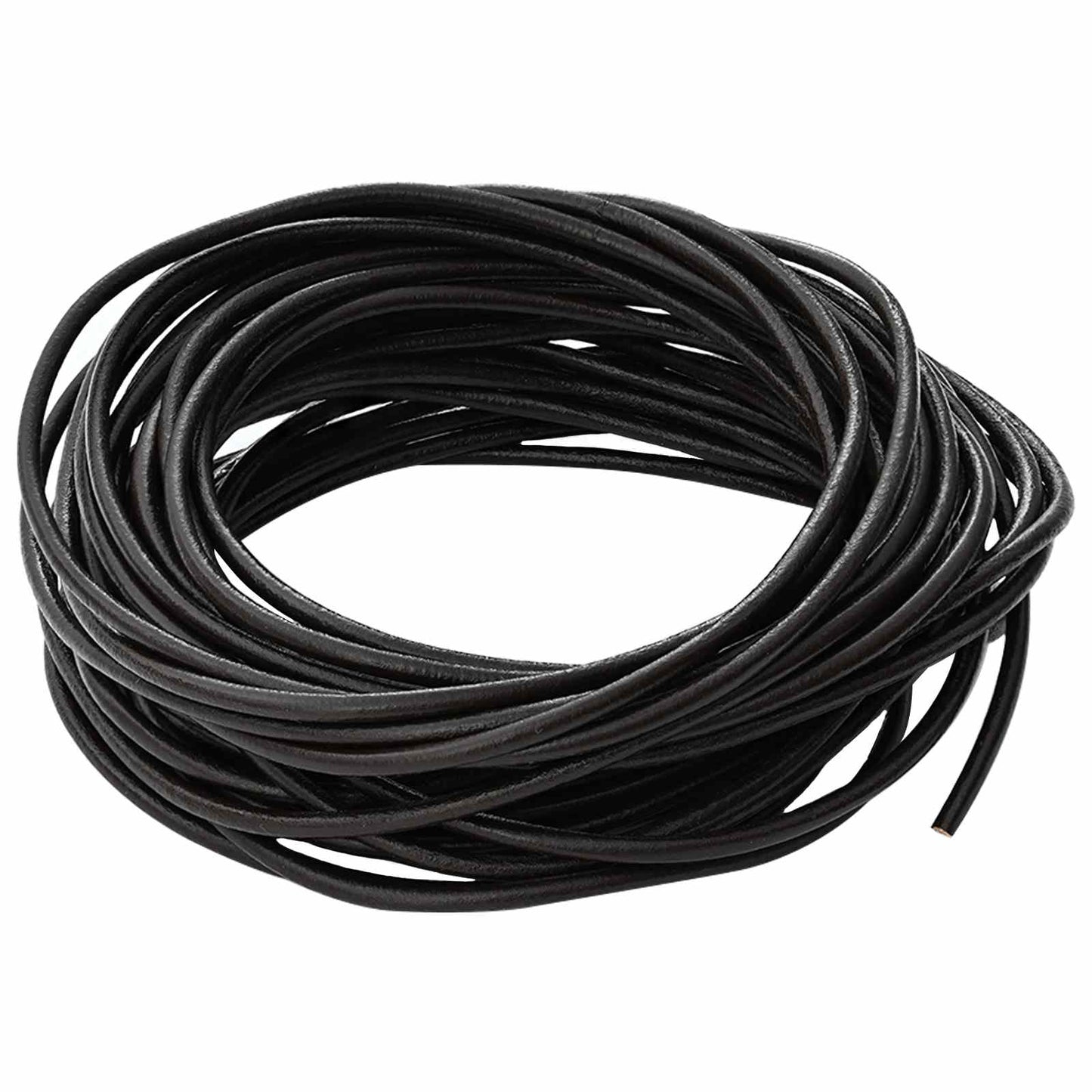 Leather Cord 1 Dark Brown Ø2.5 mm x 10 m Leather