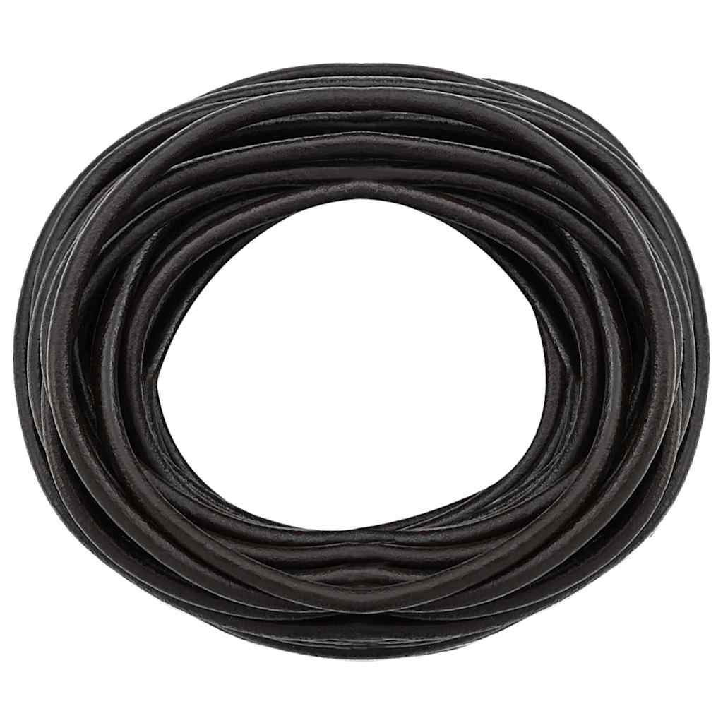 Leather Cord 1 Dark Brown Ø4 mm x 50 m Leather