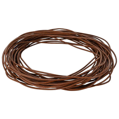Leather Cord 1 Light Brown Ø1 mm x 5 m Leather