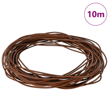 Leather Cord 1 Light Brown Ø1 mm x 10 m Leather