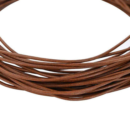 Leather Cord 1 Light Brown Ø1.5 mm x 5 m Leather