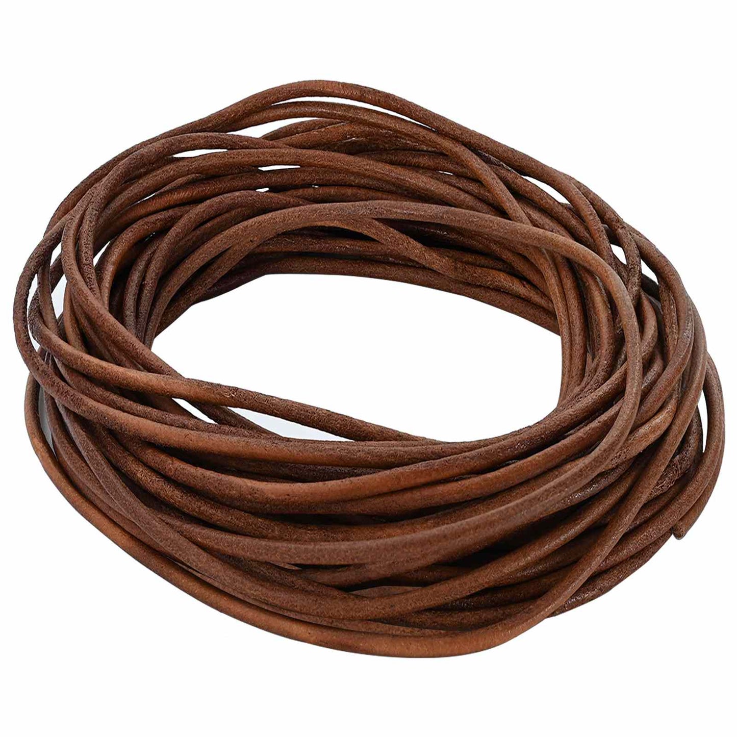 Leather Cord 1 Light Brown Ø2.5 mm x 5 m Leather