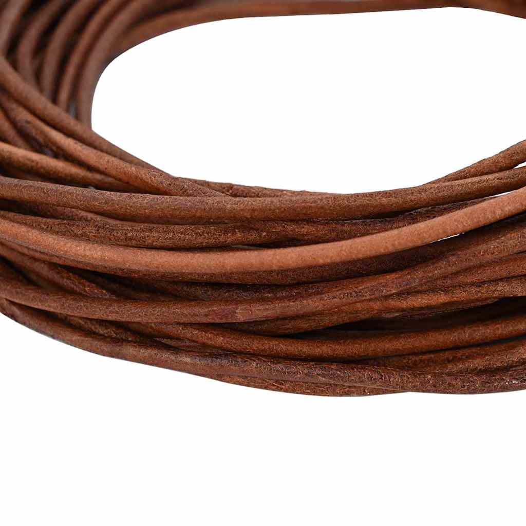Leather Cord 1 Light Brown Ø2.5 mm x 10 m Leather