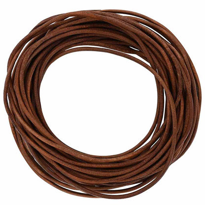 Leather Cord 1 Light Brown Ø2.5 mm x 50 m Leather