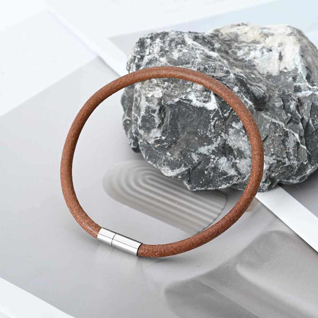 Leather Cord 1 Light Brown Ø5 mm x 50 m Leather