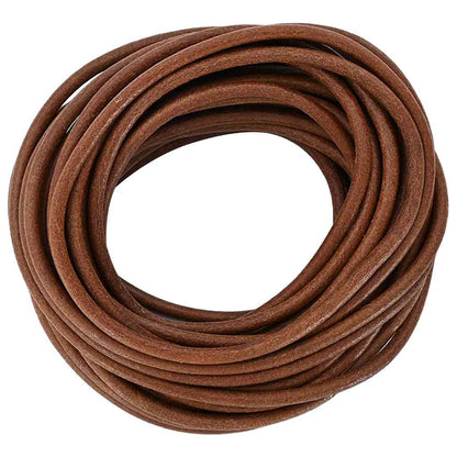 Leather Cord 1 Light Brown Ø5 mm x 50 m Leather