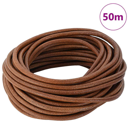 Leather Cord 1 Light Brown Ø5 mm x 50 m Leather