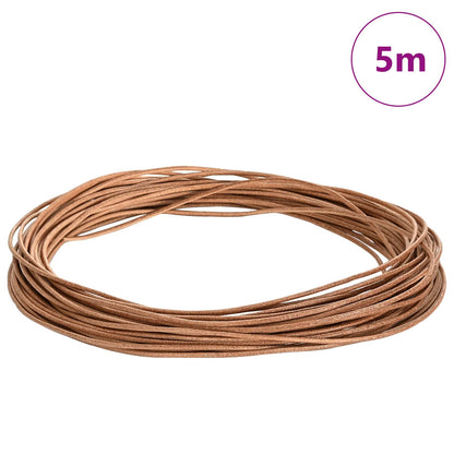 Leather Cord 1 Brown Ø2 mm x 5 m Leather