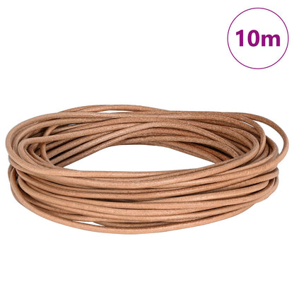 Leather Cord 1 Brown Ø2.5 mm x 10 m Leather