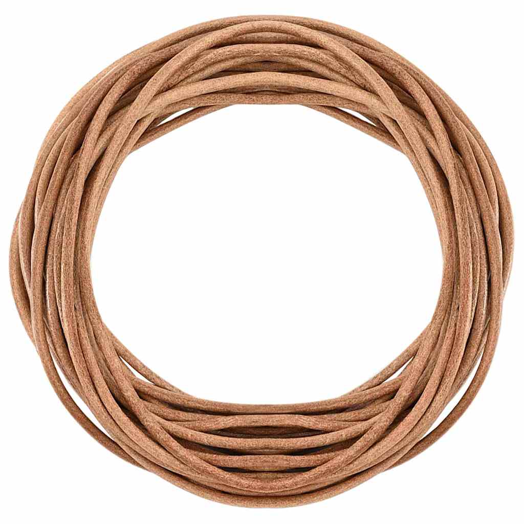 Leather Cord 1 Brown Ø3 mm x 5 m Leather