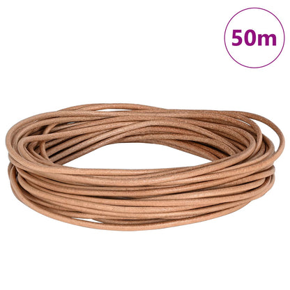Leather Cord 1 Brown Ø3 mm x 50 m Leather