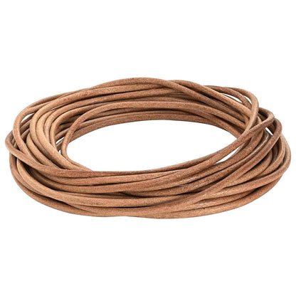 Leather Cord 1 Brown Ø5 mm x 5 m Leather