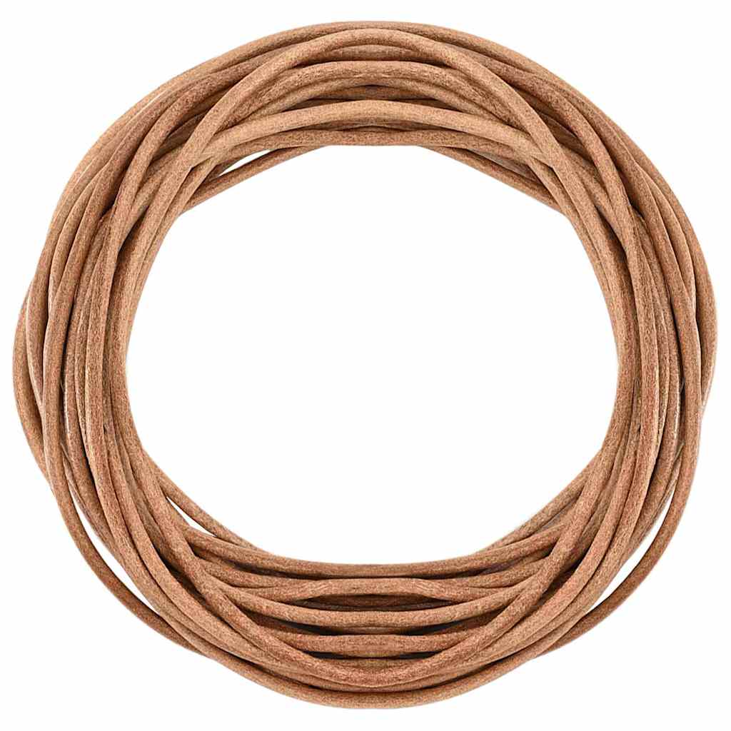 Leather Cord 1 Brown Ø5 mm x 5 m Leather