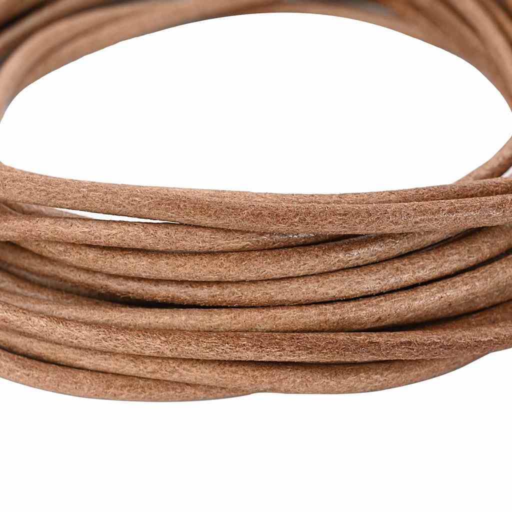 Leather Cord 1 Brown Ø5 mm x 50 m Leather