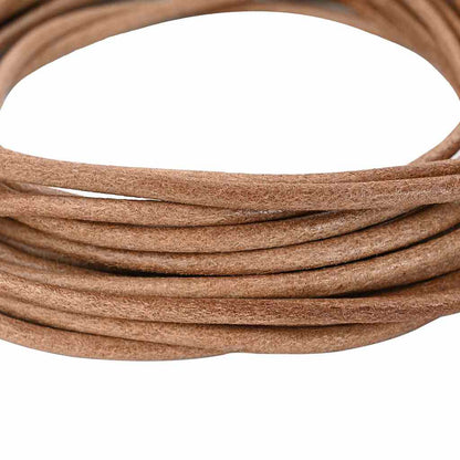 Leather Cord 1 Brown Ø5 mm x 50 m Leather
