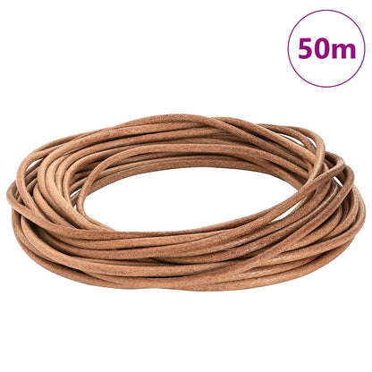 Leather Cord 1 Brown Ø5 mm x 50 m Leather