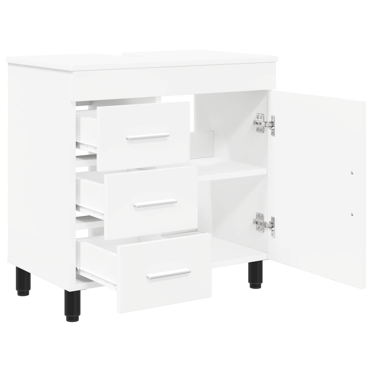 Bathroom Vanity Unit White 60 x 35 x 60 cm Engineered Wood