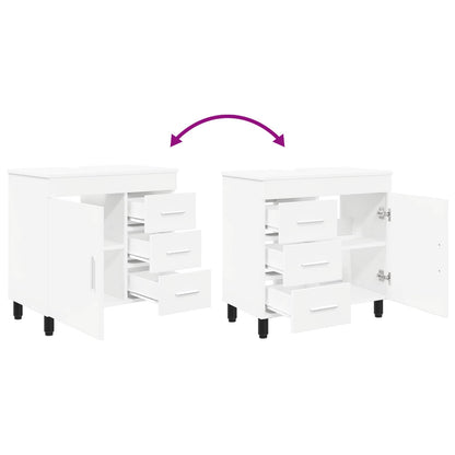 Bathroom Vanity Unit White 60 x 35 x 60 cm Engineered Wood