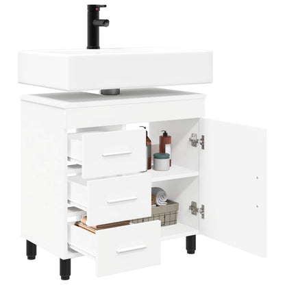 Bathroom Vanity Unit White 60 x 35 x 60 cm Engineered Wood
