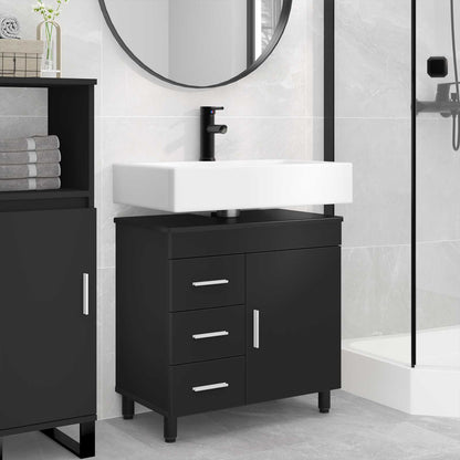 Bathroom Vanity Unit Black 60 x 35 x 60 cm Engineered Wood