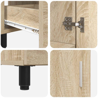 Bathroom Vanity Unit Sonoma Oak 60 x 35 x 60 cm Engineered Wood