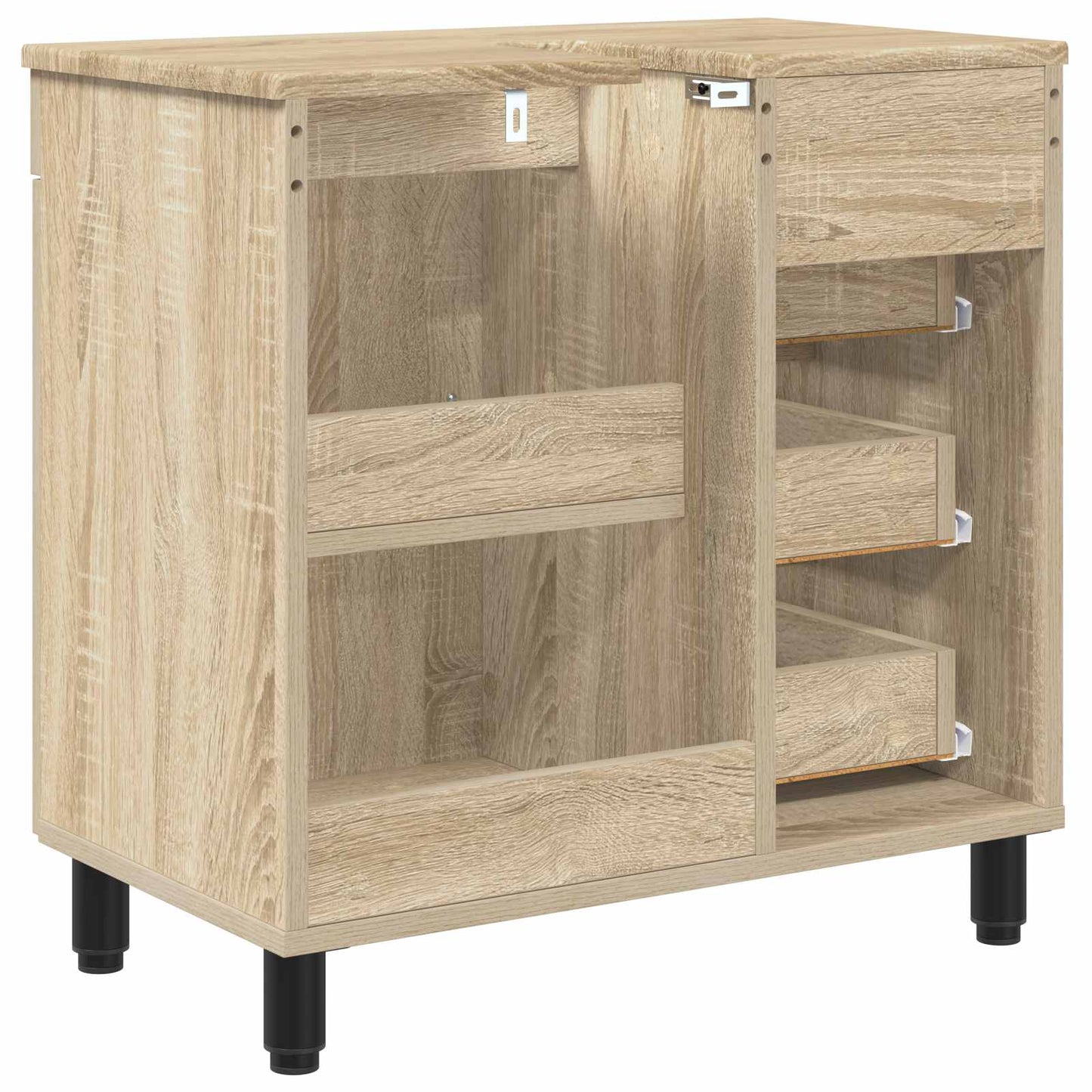 Bathroom Vanity Unit Sonoma Oak 60 x 35 x 60 cm Engineered Wood