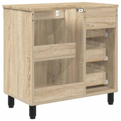 Bathroom Vanity Unit Sonoma Oak 60 x 35 x 60 cm Engineered Wood