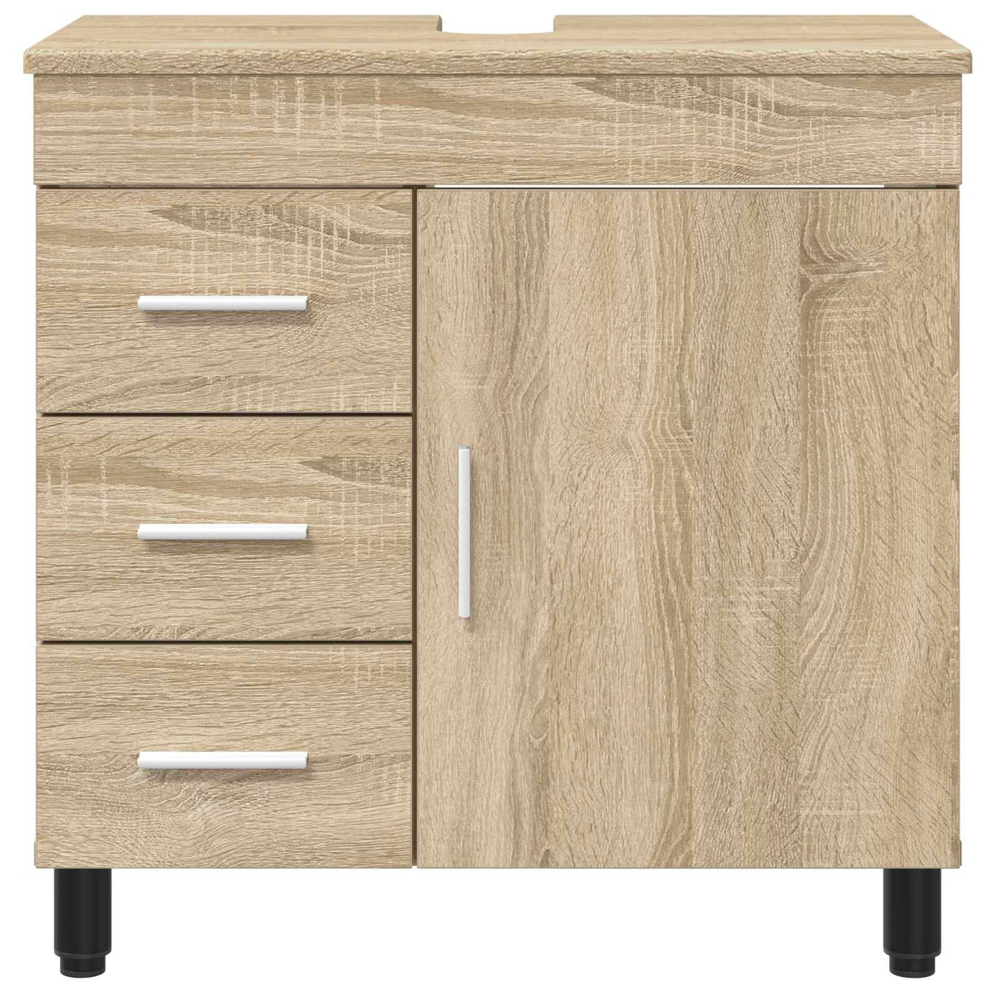 Bathroom Vanity Unit Sonoma Oak 60 x 35 x 60 cm Engineered Wood