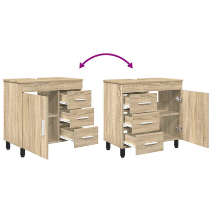 Bathroom Vanity Unit Sonoma Oak 60 x 35 x 60 cm Engineered Wood