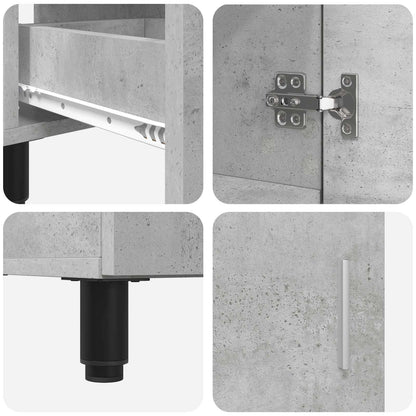 Bathroom Vanity Unit Concrete Grey 60 x 35 x 60 cm