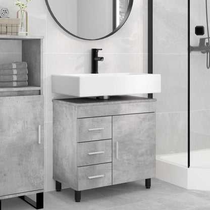Bathroom Vanity Unit Concrete Grey 60 x 35 x 60 cm