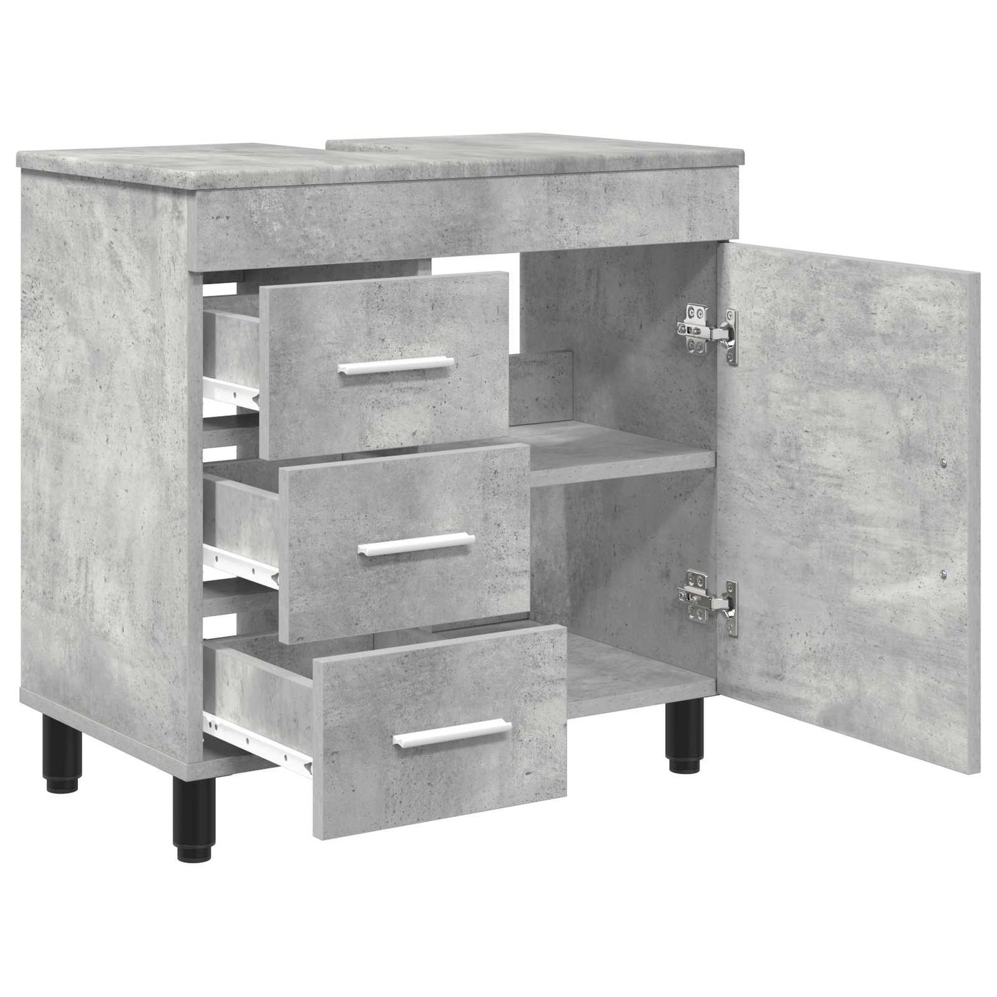 Bathroom Vanity Unit Concrete Grey 60 x 35 x 60 cm