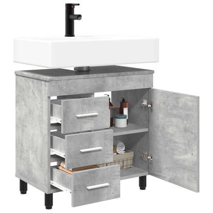 Bathroom Vanity Unit Concrete Grey 60 x 35 x 60 cm