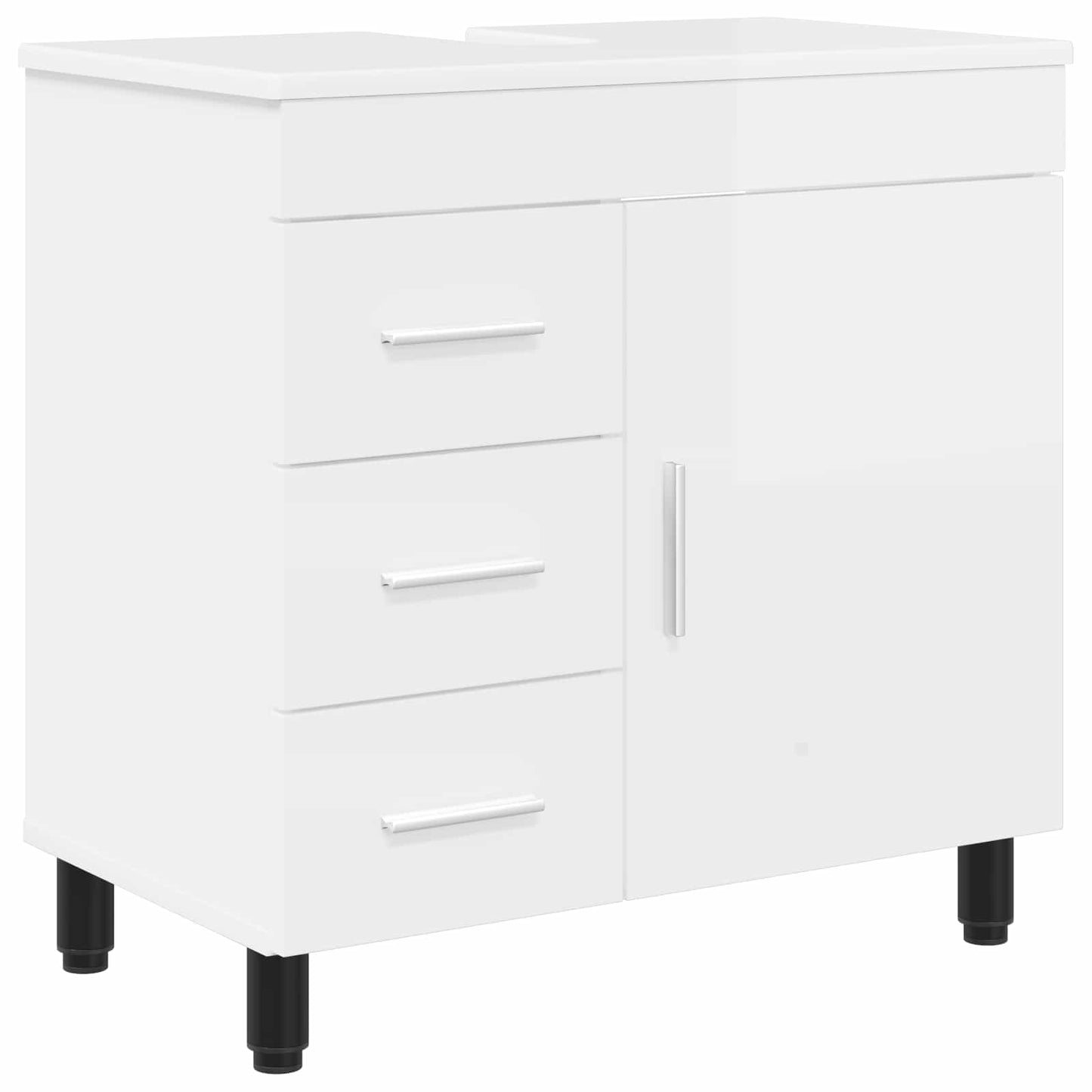 Bathroom Vanity Unit High Gloss White 60 x 35 x 60 cm