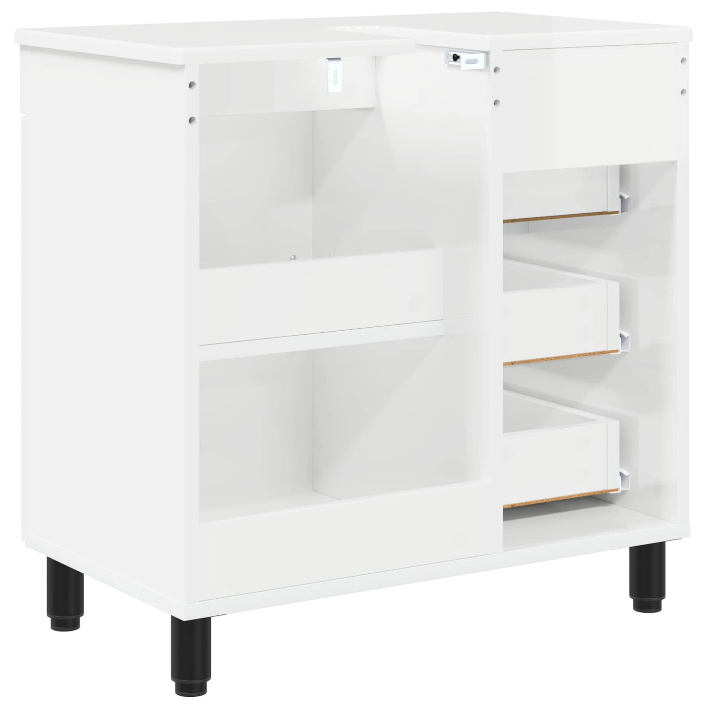 Bathroom Vanity Unit High Gloss White 60 x 35 x 60 cm