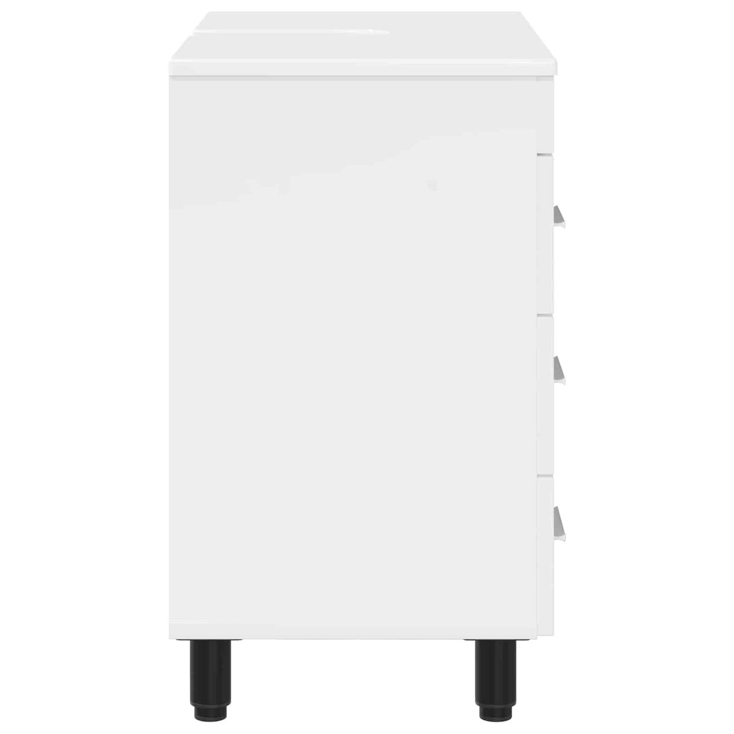 Bathroom Vanity Unit High Gloss White 60 x 35 x 60 cm