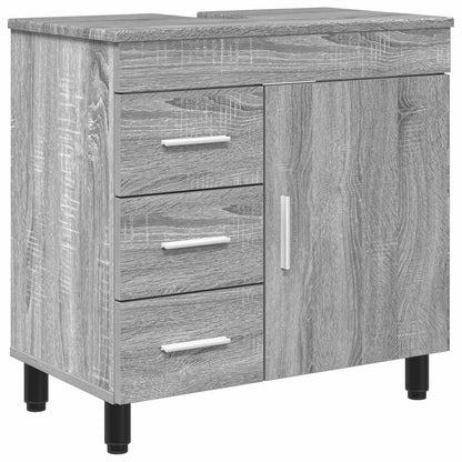 Bathroom Vanity Unit Grey Sonoma 60 x 35 x 60 cm
