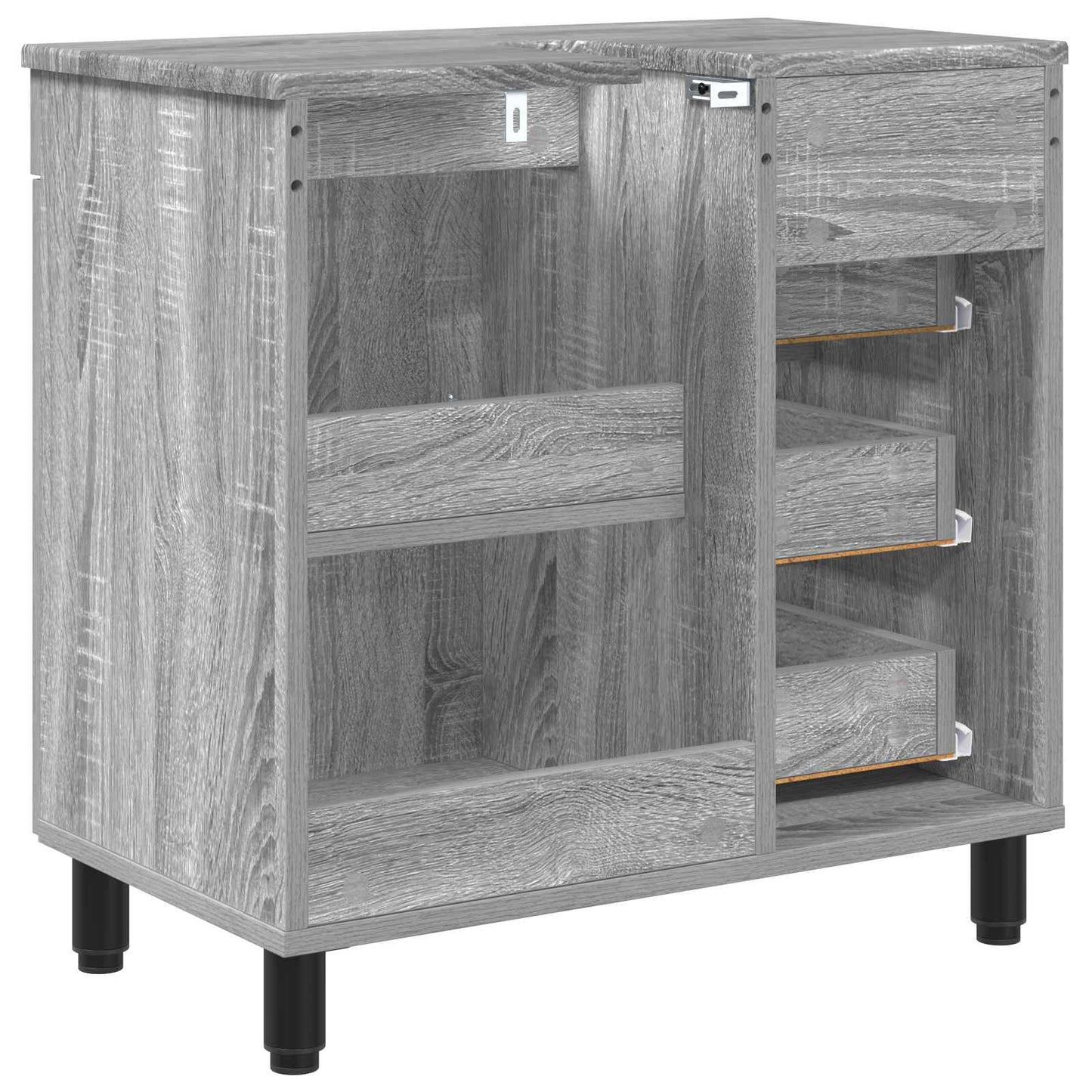 Bathroom Vanity Unit Grey Sonoma 60 x 35 x 60 cm