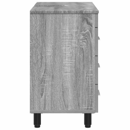 Bathroom Vanity Unit Grey Sonoma 60 x 35 x 60 cm