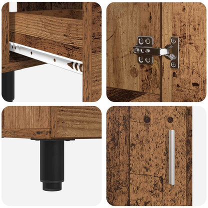 Bathroom Vanity Unit Old Wood 60 x 35 x 60 cm Engineered Wood