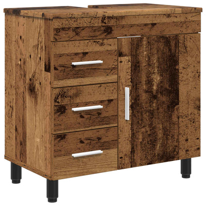 Bathroom Vanity Unit Old Wood 60 x 35 x 60 cm Engineered Wood