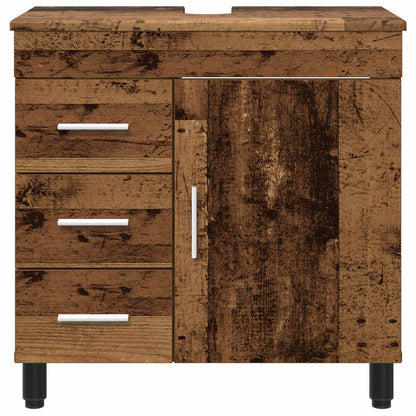 Bathroom Vanity Unit Old Wood 60 x 35 x 60 cm Engineered Wood