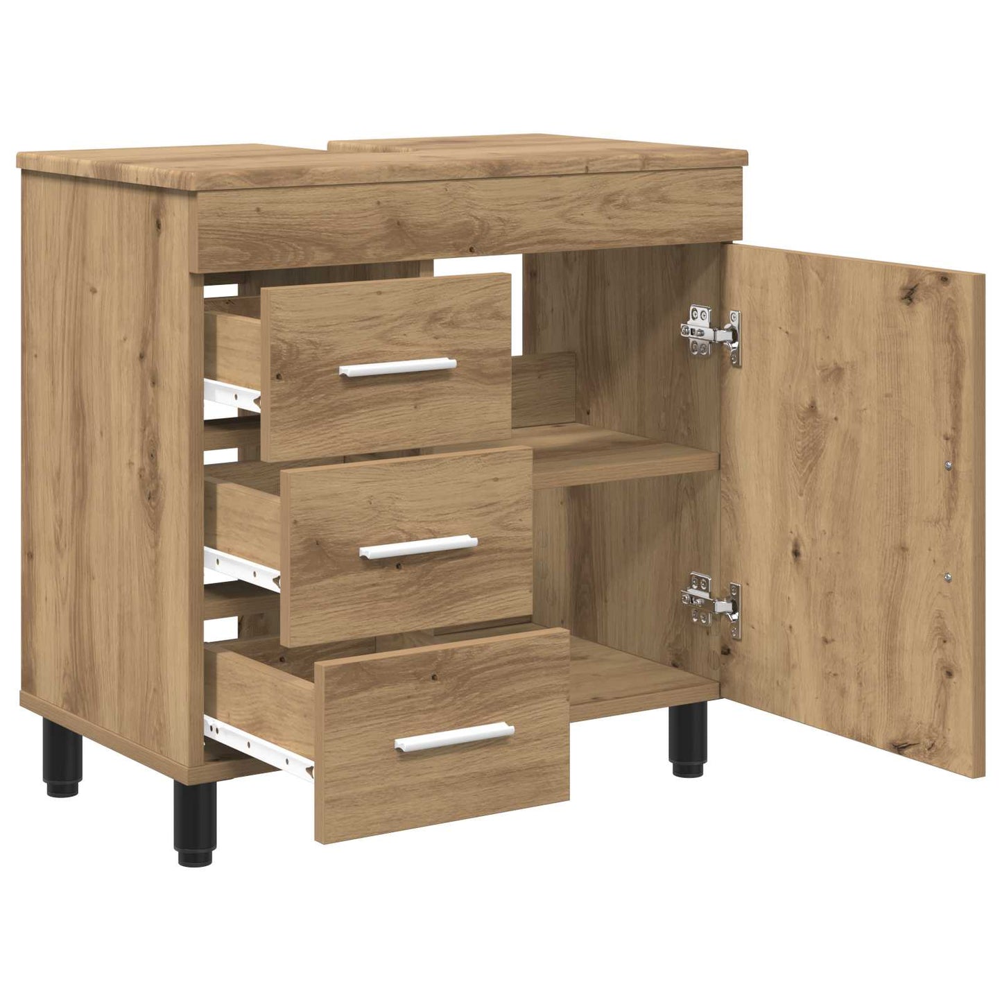 Bathroom Vanity Unit Artisan Oak 60 x 35 x 60 cm