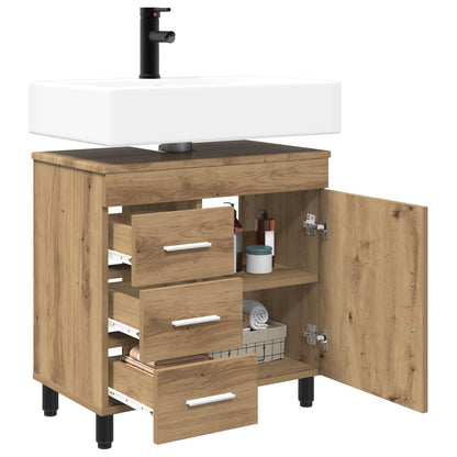 Bathroom Vanity Unit Artisan Oak 60 x 35 x 60 cm