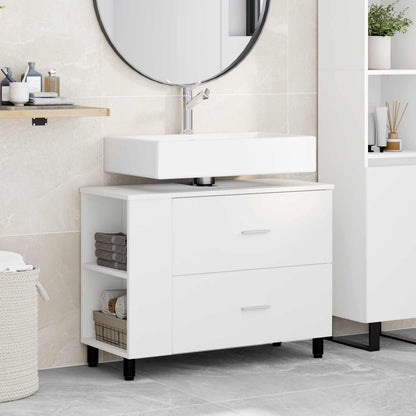 Bathroom Vanity Unit White 80 x 35 x 60 cm Engineered Wood