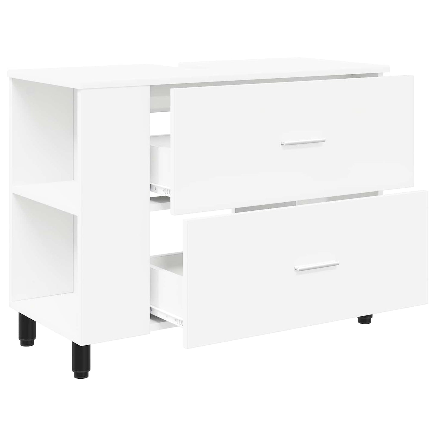 Bathroom Vanity Unit White 80 x 35 x 60 cm Engineered Wood