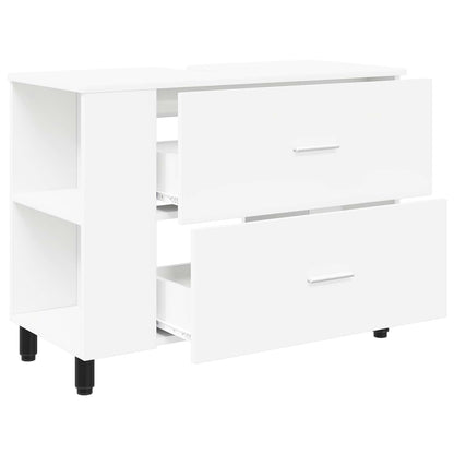 Bathroom Vanity Unit White 80 x 35 x 60 cm Engineered Wood